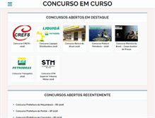 Tablet Screenshot of concursoemcurso.com.br